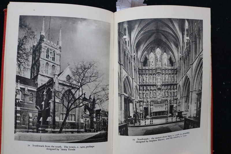 1950 THE ENGLISH CATHEDRALS HARDCOVER BOOK BY JOHN HARVEY - KD 9478