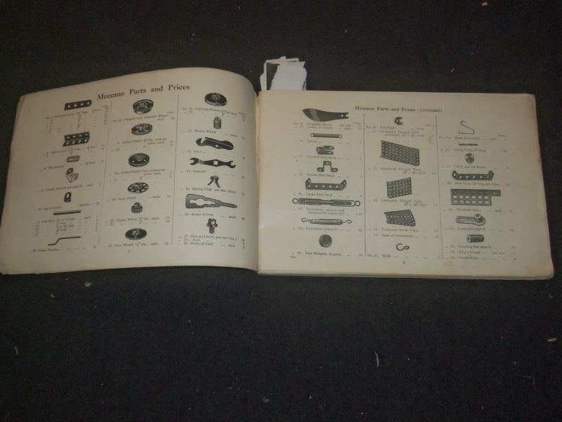 1914 MECCANO MODELS INSTRUCTIONS CATALOG - J 6389