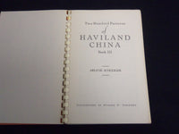1962 HAVILAND CHINA TWO HUNDRED PATTERNS BOOK III BY ARLENE SCHLEIGER - J 9251