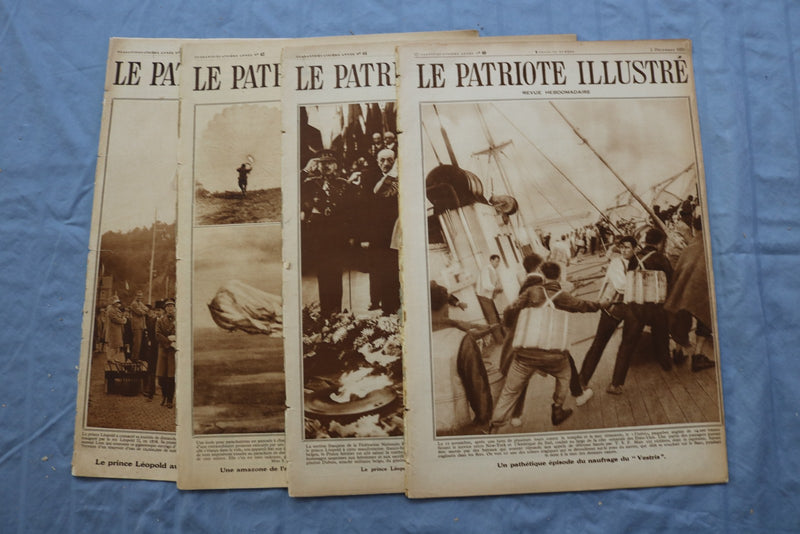 1920-1928 LE PATRIOTE ILLUSTRE MAGAZINE - FRENCH - LOT OF 56 - O 3849