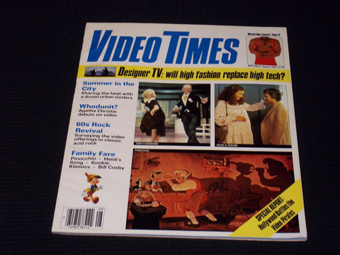 1985 AUGUST VIDEO TIMES MAGAZINE - PINOCCHIO FRONT COVER - E 13789