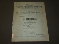 1905-1908 CHICAGO CENTRAL BUSINESS PROPERTY BOOK - SALES - LEASE - J 3670