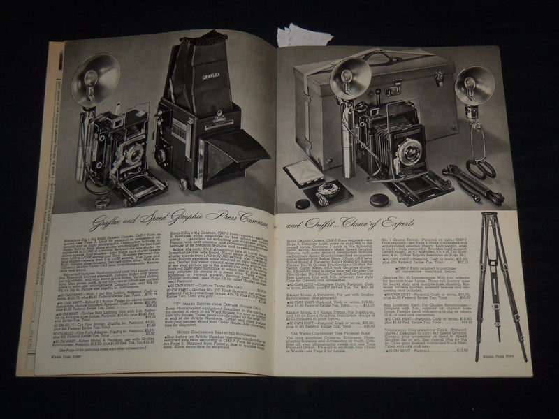 1944-1945 WARDS PHOTOGRAPHIC CATALOG - NICE PHOTOS - J 9137