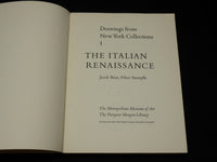1965 DRAWINGS FROM NEW YORK COLLECTIONS ITALIAN RENAISSANCE BOOK - R 706U