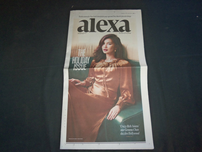 2018 DECEMBER 6 NEW YORK POST ALEXA SECTION - GEMMA CHAN COVER - NP 4001