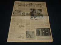 1963 OCTOBER 26 CINCINNATI HERALD NEWSPAPER - CINCY TO MARCH ON OCT 27 - NP 4394