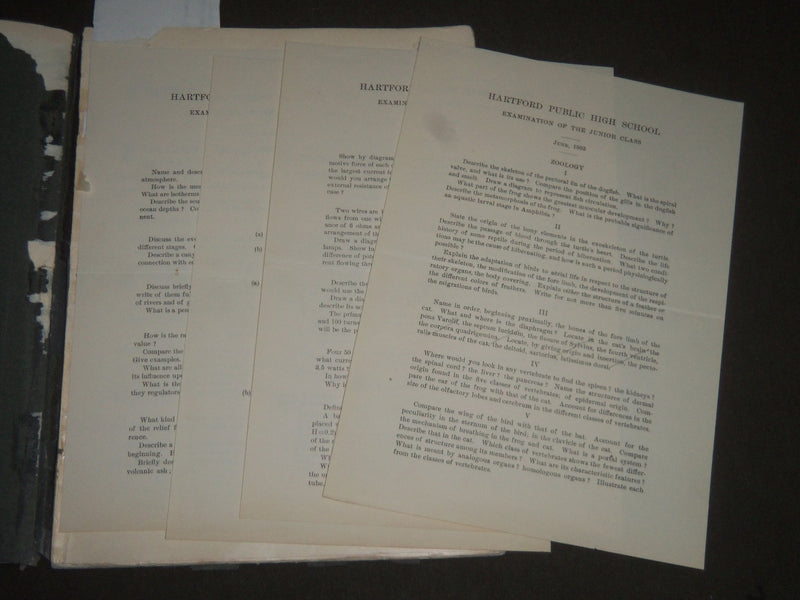 1903 CHRONICLE CLASS-BOOK - HARTFORD HIGH SCHOOL CONNECTITCUT - J 2488