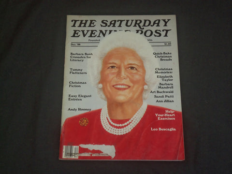 1988 DECEMBER THE SATURDAY EVENING POST MAGAZINE - BARBARA BUSH COVER - B 1081