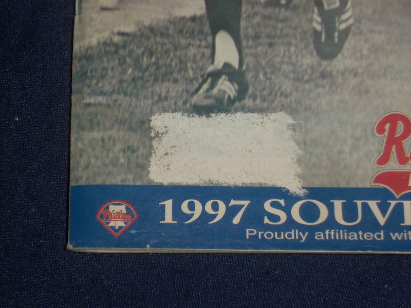 1997 READING PHILLIES SOUVENIR PROGRAM - ST 6820