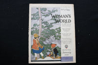1920 JANUARY WOMAN'S WORLD MAGAZINE - A CHARMING ROMANCE COVER - E 10105