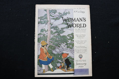 1920 JANUARY WOMAN'S WORLD MAGAZINE - A CHARMING ROMANCE COVER - E 10105