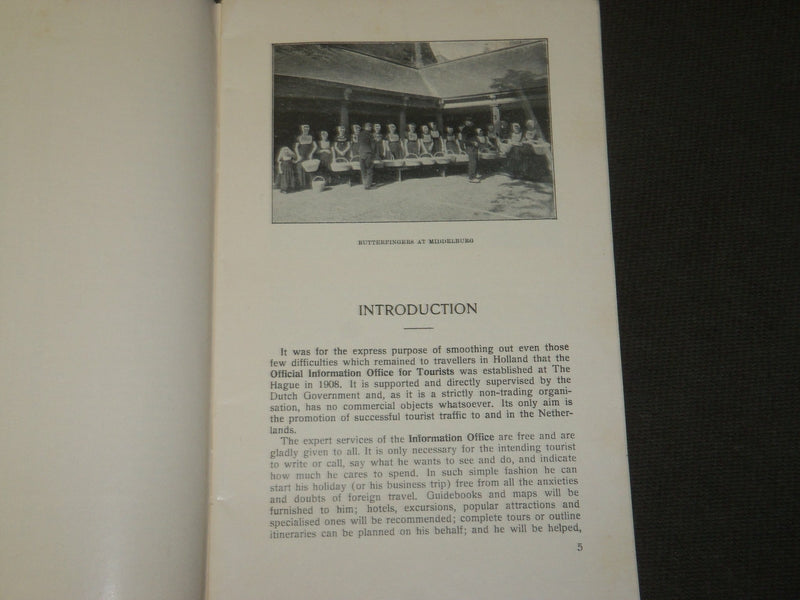 1930'S HOW TO SEE HOLLAND TOURISTS BOOK BY EDGAR BROWN - J 3548