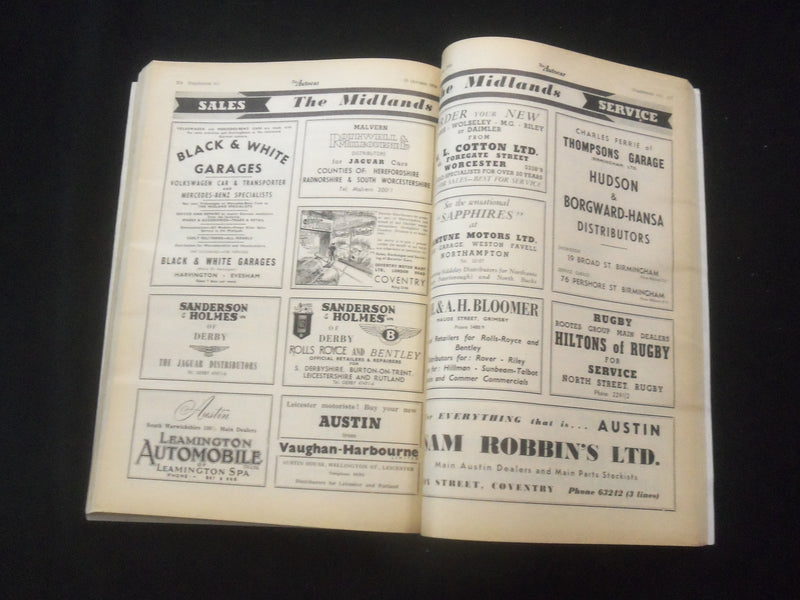 1956 OCTOBER 19 THE AUTOCAR MAGAZINE - LONDON SHOW REPORT - BRITISH - J 7838