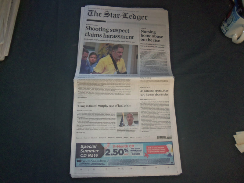 2019 AUGUST 15 THE STAR-LEDGER NEWSPAPER - MICHAEL BARISONE CLAIMS HARRASSMENT
