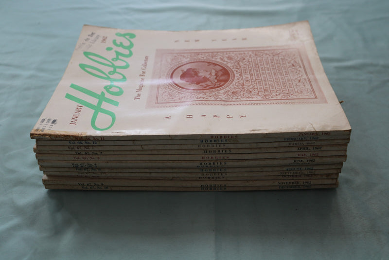 1962 HOBBIES MAGAZINE - COMPLETE YEAR - LOT OF 12 - O 3963