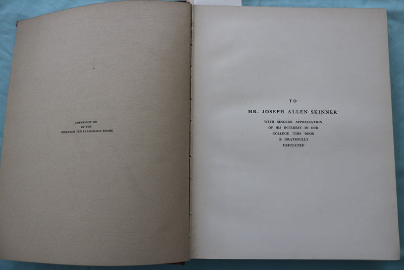 1910 THE LLAMARADA MT. HOLYOKE COLLEGE YEARBOOK - SOUTH HADLEY, MA - YB 3589