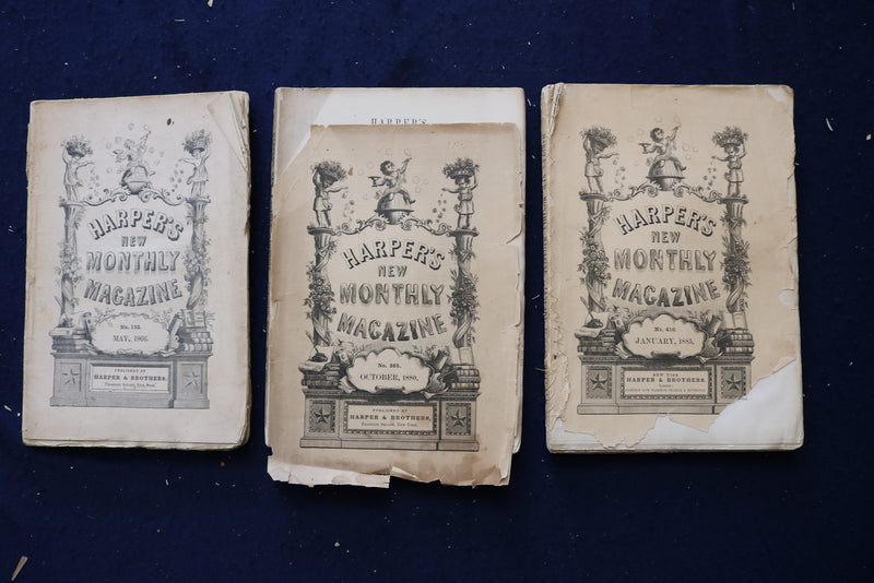 1866-1945 HARPER'S MONTHLY MAGAZINE - LOT OF 14 - O 3490