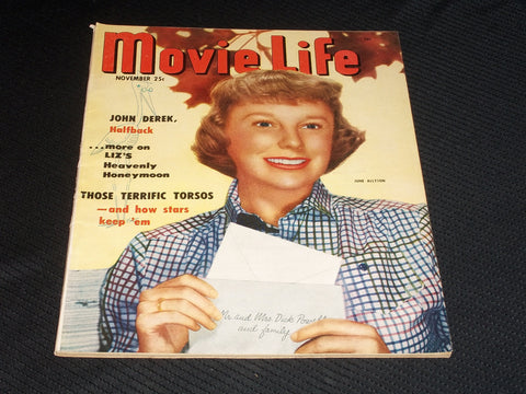 1950 NOVEMBER MOVIE LIFE MAGAZINE - JUNE ALLYSON FRONT COVER - E 1352