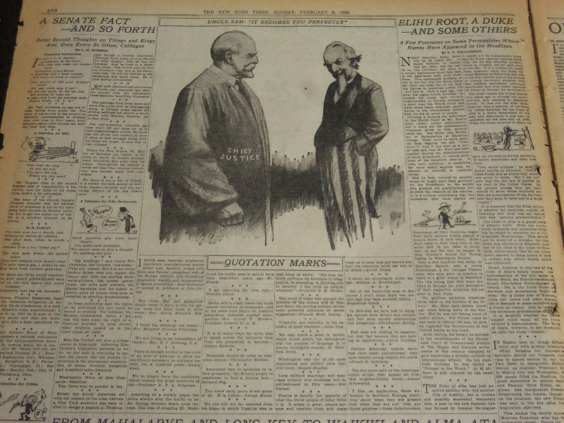 1930 FEB 9 NEW YORK TIMES SPECIAL - SUPREME COURT ON THE EVE OF CHANGES- NT 7000