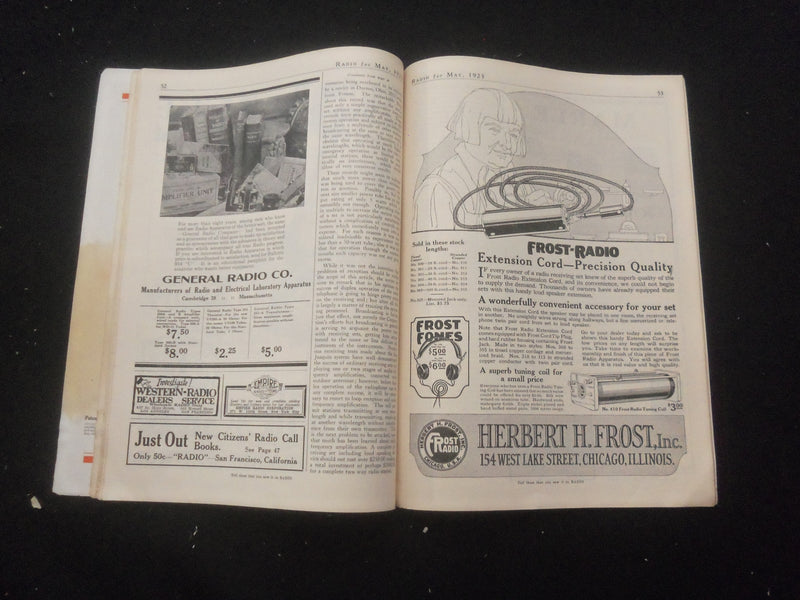 1923 MAY RADIO MAGAZINE - THE D.X. BRINGER-IN - B 434B