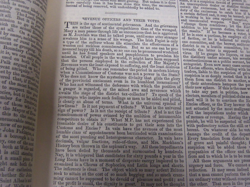 1868 SATURDAY REVIEW 2 BOUND VOLUMES - COMPLETE YR- PUBLISHED IN LONDON - R 1079