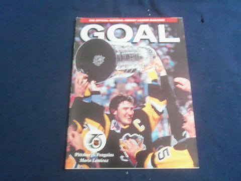 1991 NHL GOAL MAGAZINE - MARIO LEMIEUX COVER - VOLUME XIX, ISSUE 10 - SP 6483W
