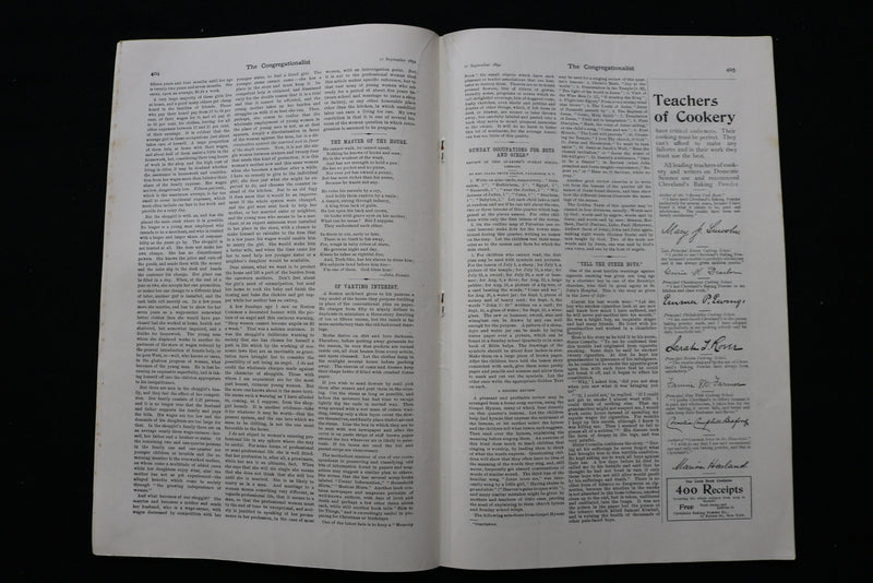 1894 SEPTEMBER 27 THE CONGREGATIONALIST MAGAZINE - GEORGE WHITEFIELD - K 2321