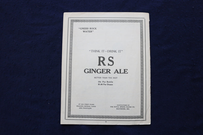 1914 MAY 18 GAYETY THEATRE - BURLESQUE - PROGRAM - K 1668