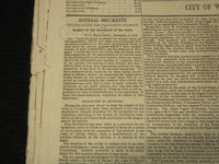 1852-1853 THE DAILY UNION NEWSPAPER LOT OF 4 ISSUES - WASINGTON - NP 3297E