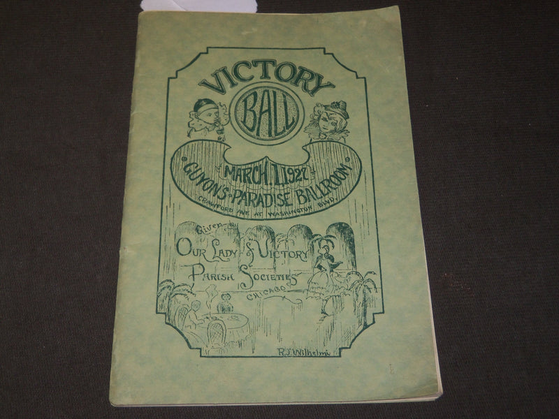 1927 MARCH VICTORY BALL GUYON'S PARADISE BALLROOM PROGRAM - J 3488