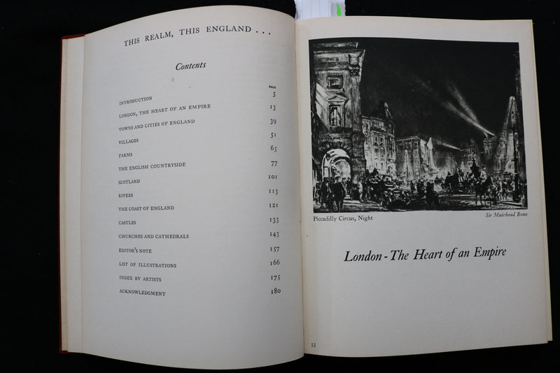 1941 THIS REALM - THIS ENGLAND HARDCOVER BOOK BY SAMUEL CHAMBERLAIN - KD 9463