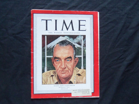 1945 SEPTEMBER 10 TIME MAGAZINE - LT. GEN. EICHELBERGER - T 985