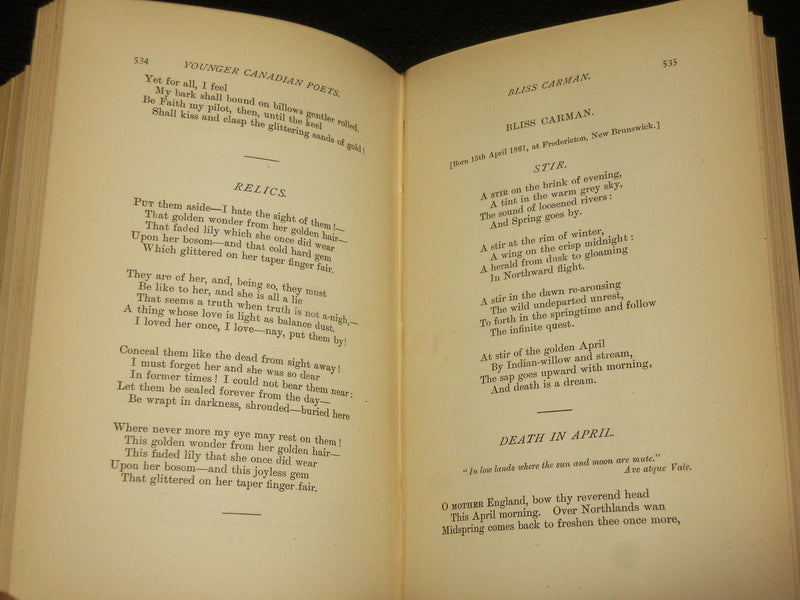 1891 YOUNGER AMERICAN POETS 1830-1890 HARDCOVER BOOK BY SLADEN - KD 7485