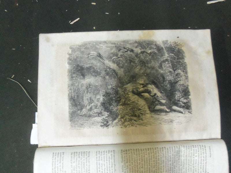 1838 THE FAMILY MAGAZINE OR MONTHLY ABSTRACT OF GENERAL KNOWLEDGE BOOK -KD 1870Q