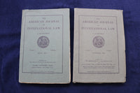 1917-1920 AMERICAN JOURNAL OF INTERNATIONAL LAW - LOT OF 8 - O 3369