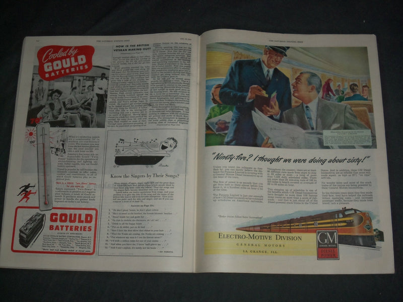 1947 JULY 19 THE SATURDAY EVENING POST MAGAZINE - ILLUSTRATED COVER - SP 2477P