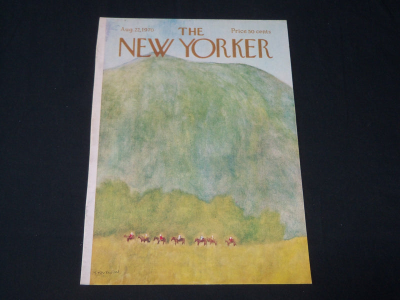 1970 AUGUST 22 NEW YORKER MAGAZINE FRONT COVER ONLY - GREAT ART FOR FRAMING