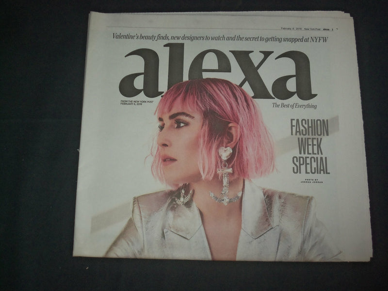 2019 FEBRUARY 6 NEW YORK POST ALEXA SECTION - NOOMI RAPACE COVER - NP 4003