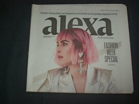 2019 FEBRUARY 6 NEW YORK POST ALEXA SECTION - NOOMI RAPACE COVER - NP 4003