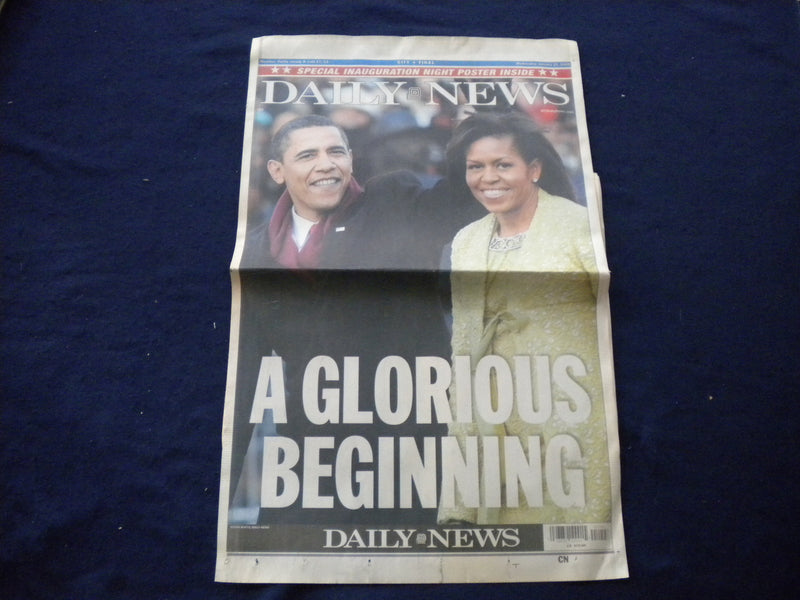 2009 JAN 21 NEW YORK DAILY NEWS NEWSPAPER - OBAMA INAUGURATION SPECIAL - NP 5976