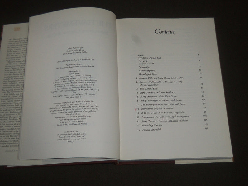 1986 THE HAVEMEYERS BY FRANCES WEITZENHOFFER HARDCOVER BOOK - KD 4064