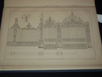 1879 EXAMPLES OF DECORATIVE WROUGHT IRONWORK 17TH & 18TH CENTURIES - #34