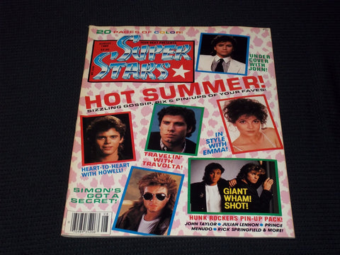 1985 AUGUST TEEN BEAT SUPER STARS MAGAZINE - JOHN STAMOS FRONT COVER - E 15309