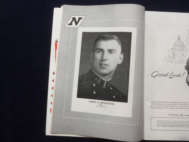 1960 OCTOBER 15 NAVY-AIR FORCE FOOTBALL PROGRAM - BALTIMORE STADIUM - K 141