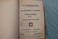 1884-1885 THE CENTURY MAGAZINE BOUND VOLUME - HUCKLEBERRY FINN - KD 9675