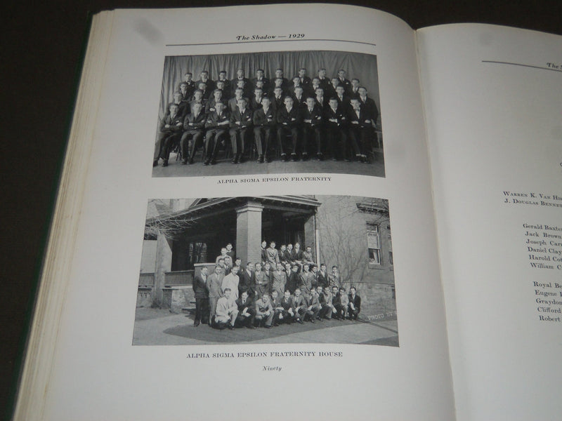 1929 THE SHADOW RIDER COLLEGE YEARBOOK - TRENTON NEW JERSEY - PHOTOS - YB 1064