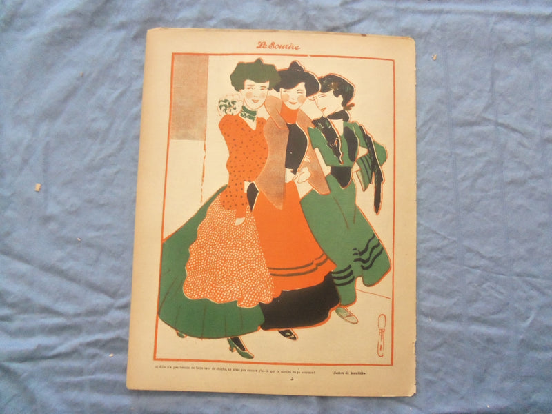 1903 JULY 18 LE SOURIRE MAGAZINE - ILLUSTRATED COMEDY - FRENCH TEXT - SP 4865T