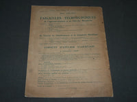 1930 FASCICULES TECHNOLOGIQUES RAOUL CAILLAUET FRENCH CATALOGUE - FR 350