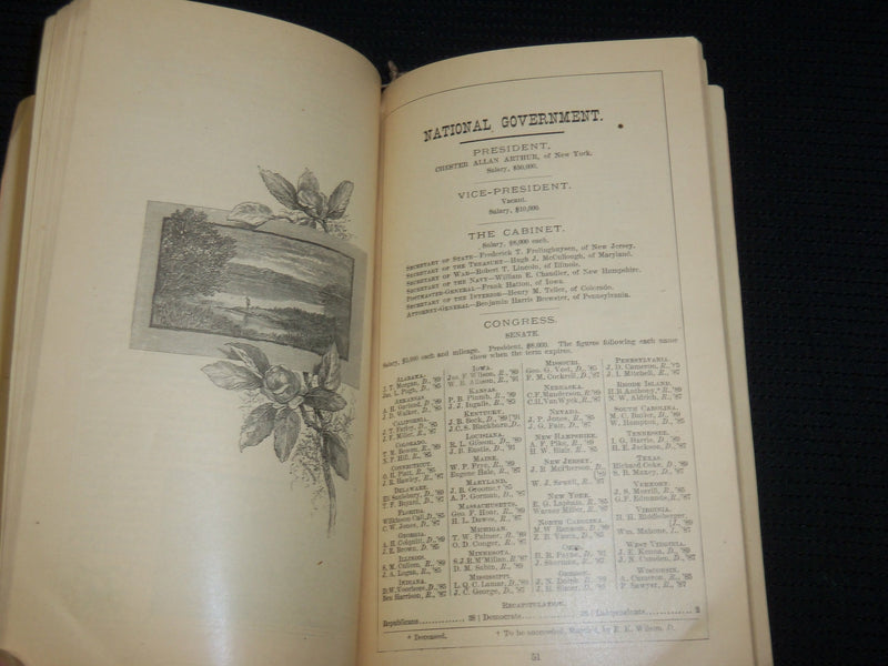 1885 ILLUSTRATED BALTIMORE AMERICAN ALMANAC - SOFTCOVER- J 6863