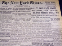 1946 AUG 10 NEW YORK TIMES - BRITAIN TO ACT IF OIL IN IRAN IS ATTACHED - NT 2316